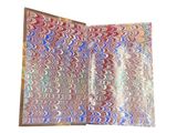 an open book with a picture of a pattern on it