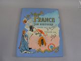 french children ' s book about france with illustrations of a woman, a man, and a dog