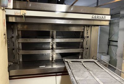 an image of a commercial oven in a commercial kitchen