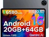 un gros plan sur une tablette portant l'inscription « Android 16 Go 64 Go »