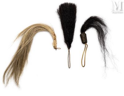 three different types of hair are shown on a white surface
