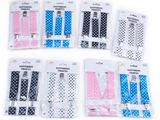 un lot de six paires de bretelles à pois