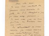 une lettre manuscrite d'une personne à sa mère