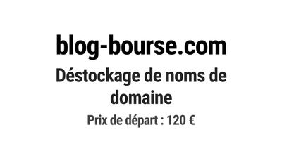 Nom de domaine blog-bourse.com.
