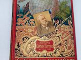 an old red book with a picture of a man on it