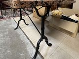 a table that is sitting on the floor in the living room