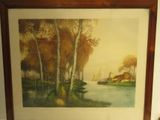 une photo d'une photo d'un tableau sur le mur