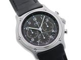 a close up of a watch on a white background with a white background
