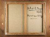 an old picture of a picture of a window with a message written on it