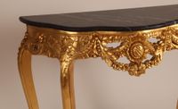 Console d'applique en bois richement mouluré, sculpté et dor… (photo 4)