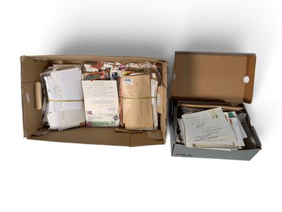 a box with a lot of papers inside of it