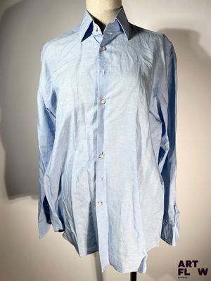 ARTIGIANO ASONI - Chemise en mélange de lin à manches longue…