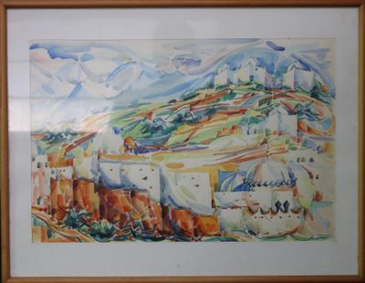 a picture of a picture of a painting on the wall