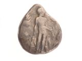 an image of a silver coin with a man on it