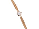 a close up of a wrist watch on a white background