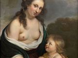an image of a painting of a woman holding a child