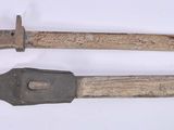 pair of old knifes on white surface with white background