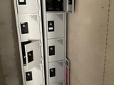 two lockers that are next to each other in a room
