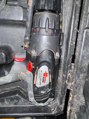 an image of a close up of a drill in a vehicle