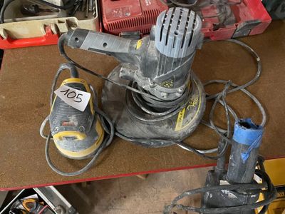 a picture of a sander sitting on top of a table