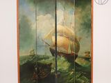 an image of a painting of a ship in the ocean