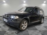 a picture of a black bmw suv parked in a garage