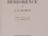 the front cover of a book with a black and white image