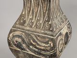 an image of a vase on a gray background
