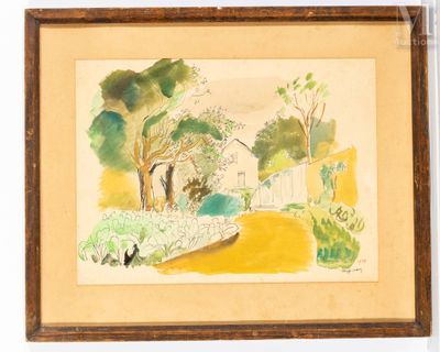 Serge CREUZ (1924-1997) Maison de Campagne, 1943