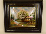 a picture of a painting hanging on the wall