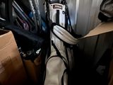 a picture of a golf bag and a bag of golf clubs