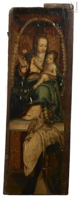 an image of a painting of a woman holding a child
