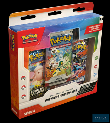 une boîte de cartes Pokémon avec leur image dessus