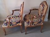 pair of antique upholstered chairs with floral upholstered upholstered upholstered upholstered upholstered upholstered upholstered uphol