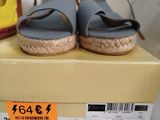 a box with a pair of sandals on top of it