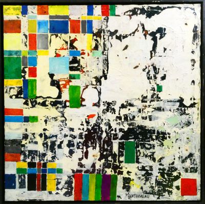 an image of a painting with multiple colors of paint on it