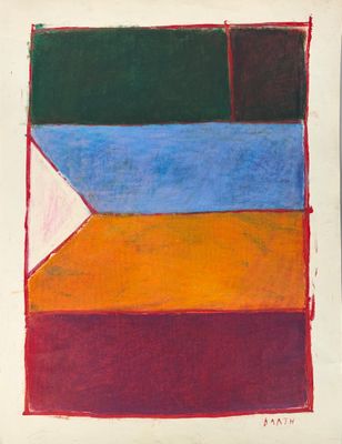 une image représentant un tableau aux couleurs variées sur fond blanc