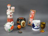 a lot of different items that are sitting on a table