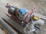 an image of a small pump on a pallet