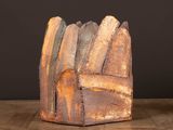 a piece of bread that is sitting on a table