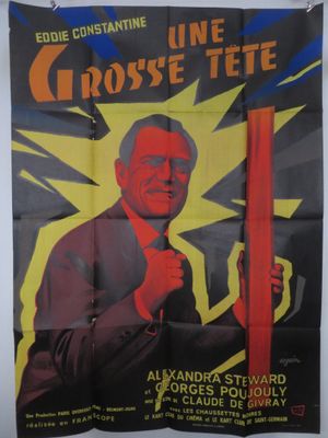 affiche de film représentant un homme tenant une perche rouge devant un mur blanc