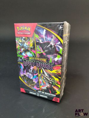 un gros plan sur une boîte de cartes à collectionner Pokémon posée sur une table