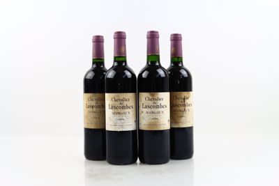 4 bouteilles de MARGAUX 2005 du CHEVALIER de LASCOMBES, 2nd …