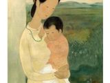 an image of a painting of a woman holding a baby in her arms