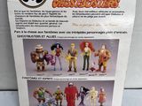 the back of a package of action figures of various characters