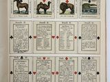 an open book with a picture of a horse and other animals on it