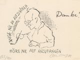 drawing of a drawing of a man holding a knife in his right hand