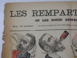 an old newspaper with a cartoon of a man drinking a bottle