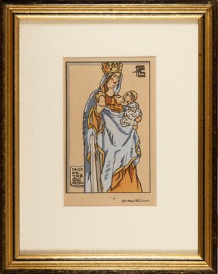 an old picture of a woman holding a baby in her arms