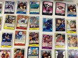 a lot of pokemon trading cards on the wall